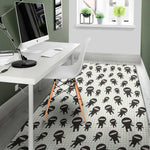 Cute Ninja Pattern Print Area Rug