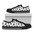 Cute Ninja Pattern Print Black Low Top Sneakers