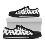 Cute Ninja Pattern Print Black Low Top Shoes