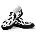 Cute Ninja Pattern Print Black Slip On Sneakers