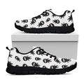 Cute Ninja Pattern Print Black Running Shoes