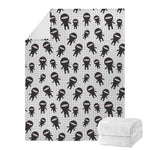 Cute Ninja Pattern Print Blanket