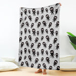 Cute Ninja Pattern Print Blanket