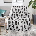 Cute Ninja Pattern Print Blanket