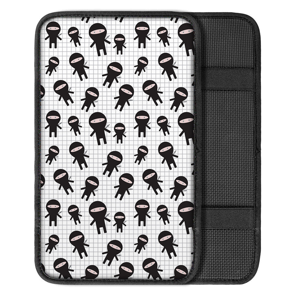 Cute Ninja Pattern Print Car Center Console Cover