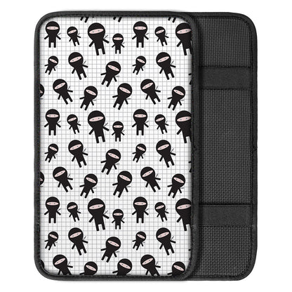 Cute Ninja Pattern Print Car Center Console Cover