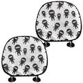 Cute Ninja Pattern Print Car Headrest Covers