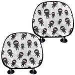 Cute Ninja Pattern Print Car Headrest Covers