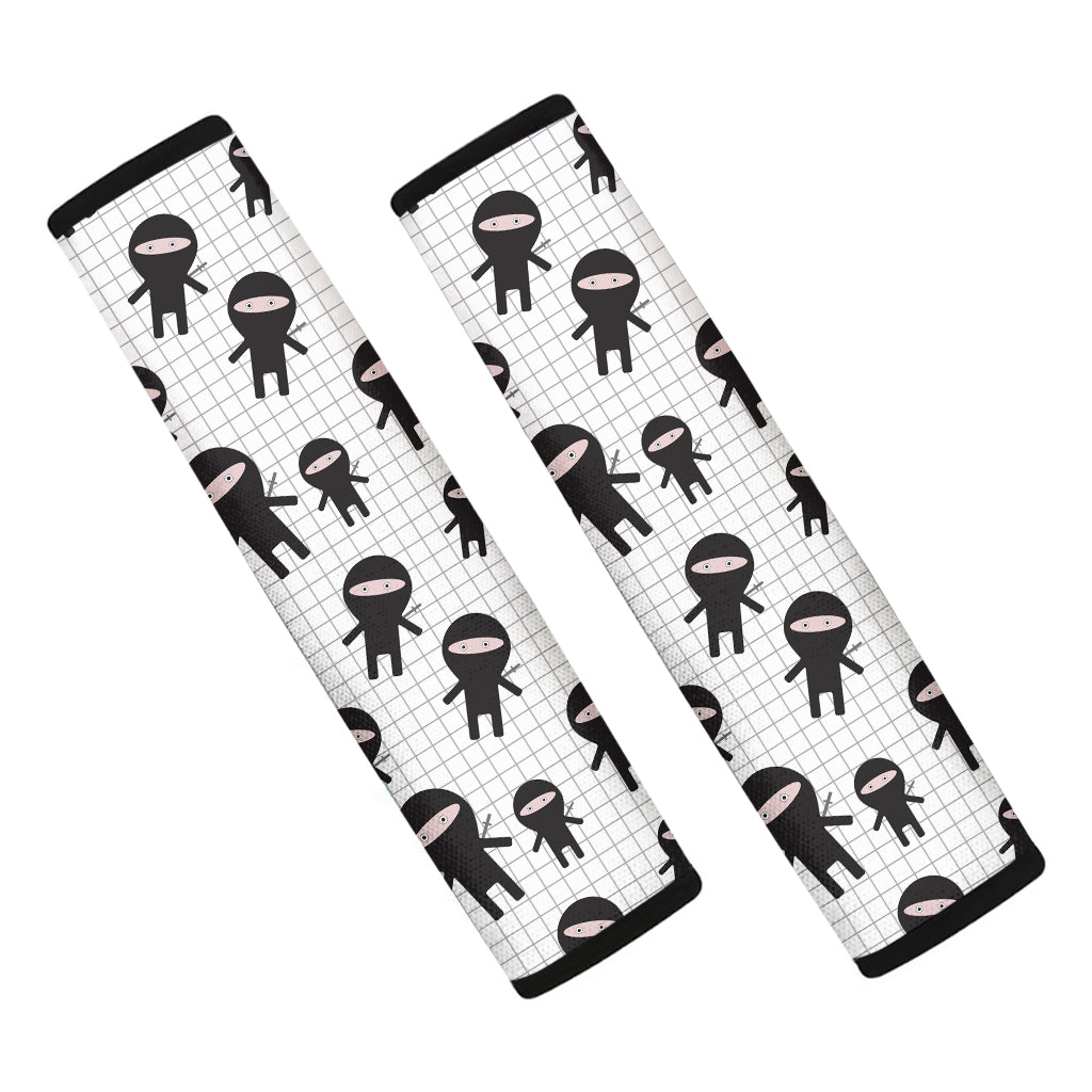 Cute Ninja Pattern Print Car Seat Belt Covers
