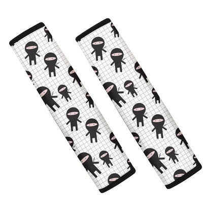 Cute Ninja Pattern Print Car Seat Belt Covers