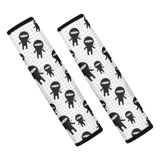 Cute Ninja Pattern Print Car Seat Belt Covers