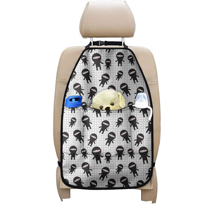 Cute Ninja Pattern Print Car Seat Organizers