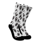 Cute Ninja Pattern Print Crew Socks