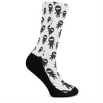 Cute Ninja Pattern Print Crew Socks