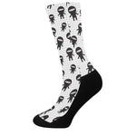 Cute Ninja Pattern Print Crew Socks