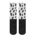 Cute Ninja Pattern Print Crew Socks