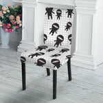 Cute Ninja Pattern Print Dining Chair Slipcover