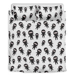Cute Ninja Pattern Print Duvet Cover Bedding Set