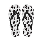 Cute Ninja Pattern Print Flip Flops