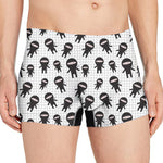 Cute Ninja Pattern Print Men's Boxer Briefs