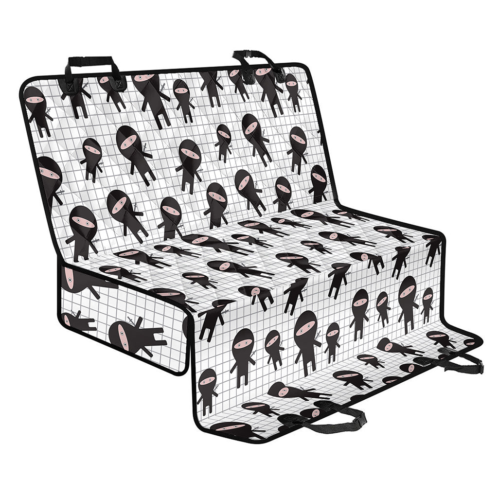 Cute Ninja Pattern Print Pet Car Back Seat Cover