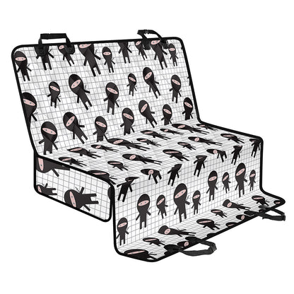 Cute Ninja Pattern Print Pet Car Back Seat Cover