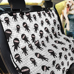 Cute Ninja Pattern Print Pet Car Back Seat Cover