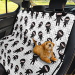 Cute Ninja Pattern Print Pet Car Back Seat Cover
