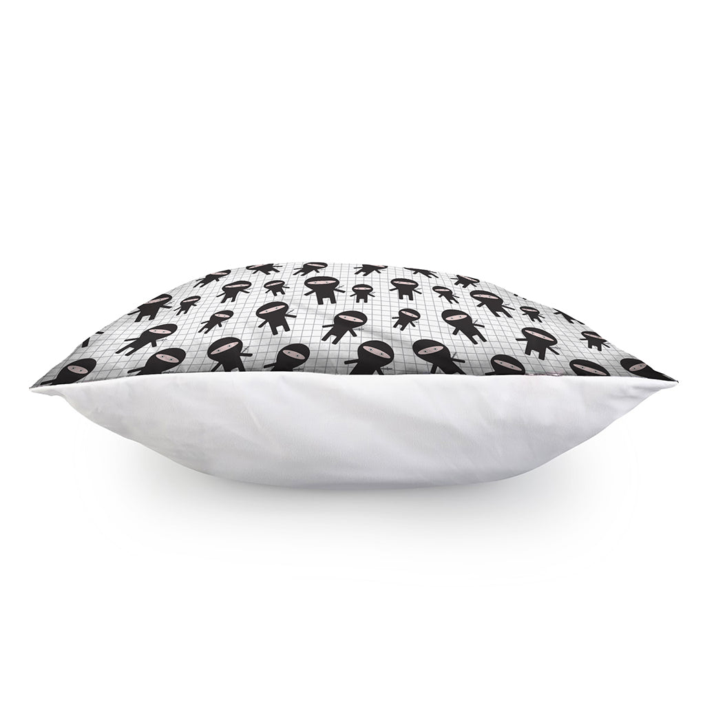 Cute Ninja Pattern Print Pillow Cover