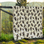 Cute Ninja Pattern Print Quilt