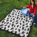 Cute Ninja Pattern Print Quilt