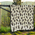 Cute Ninja Pattern Print Quilt