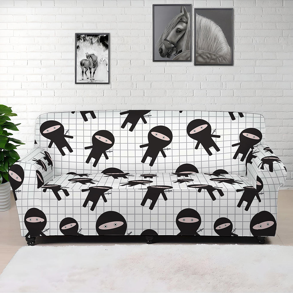 Cute Ninja Pattern Print Sofa Cover
