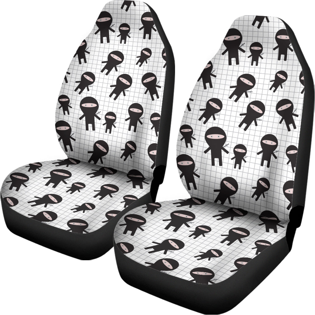 Cute Ninja Pattern Print Universal Fit Car Seat Covers