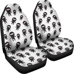 Cute Ninja Pattern Print Universal Fit Car Seat Covers