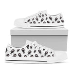 Cute Ninja Pattern Print White Low Top Shoes