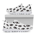 Cute Ninja Pattern Print White Running Shoes
