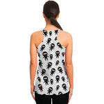 Cute Ninja Pattern Print Women's Racerback Tank Top