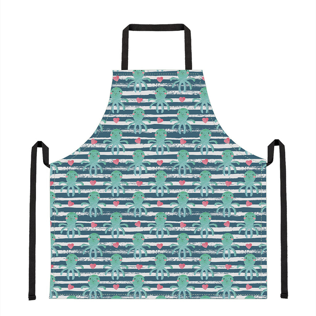 Cute Octopus Pattern Print Apron