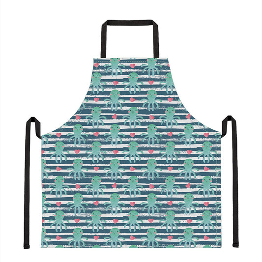Cute Octopus Pattern Print Apron