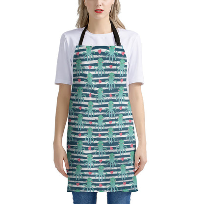 Cute Octopus Pattern Print Apron
