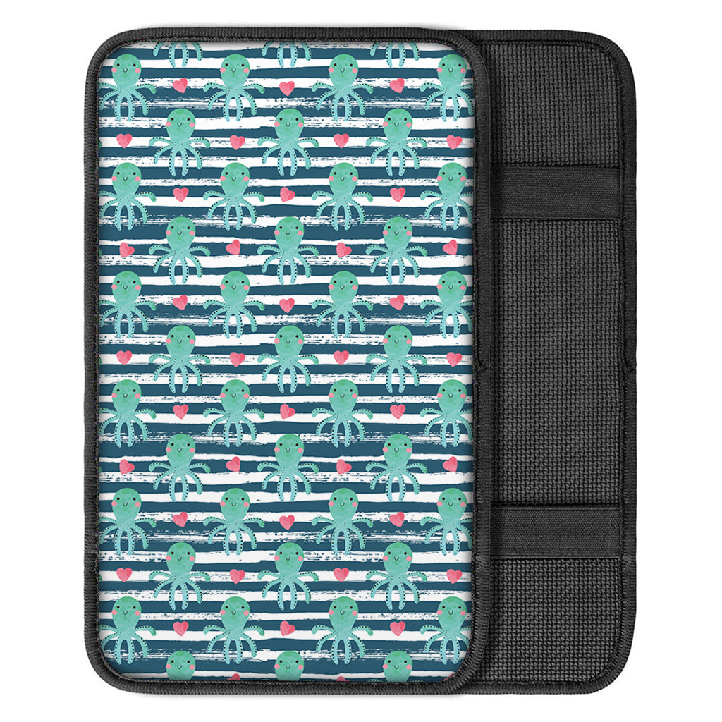 Cute Octopus Pattern Print Car Center Console Cover