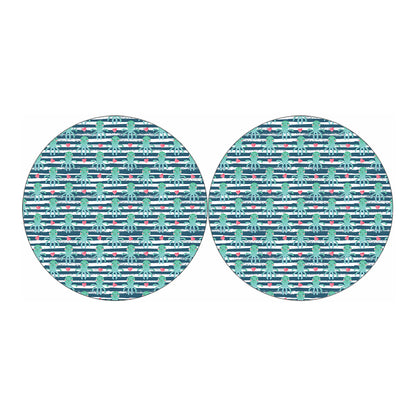 Cute Octopus Pattern Print Car Coasters