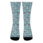 Cute Octopus Pattern Print Crew Socks