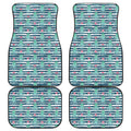 Cute Octopus Pattern Print Front and Back Car Floor Mats