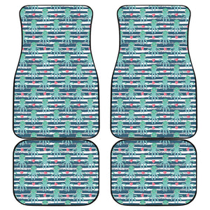 Cute Octopus Pattern Print Front and Back Car Floor Mats