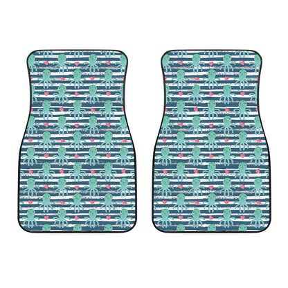 Cute Octopus Pattern Print Front Car Floor Mats