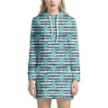 Cute Octopus Pattern Print Pullover Hoodie Dress