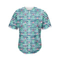 Cute Octopus Pattern Print Men's Baseball Jersey