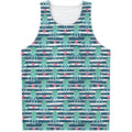 Cute Octopus Pattern Print Men's Tank Top